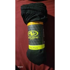 Athletic Works Men's Jersey Sleep Pants, Sizes L 36-38, black